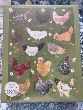 NEW 1Canoe2 1000-Piece Chicken Meadows Jigsaw Puzzle